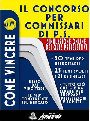 cover image of Come vincere il CONCORSO per COMMISSARI P.S.